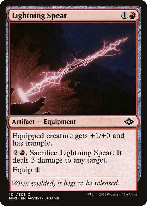 Lightning Spear in the group Magic the Gathering / Types / Artifacts / Artifact at Proxyprinters.com (90340)