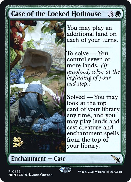 Case of the Locked Hothouse in the group Magic the Gathering / Types / Colors / Green at Proxyprinters.com (90357)