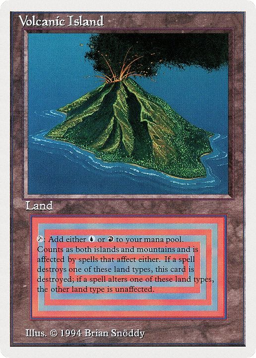 Volcanic Island in the group Magic the Gathering / Types / Land / Mountain at Proxyprinters.com (90360)