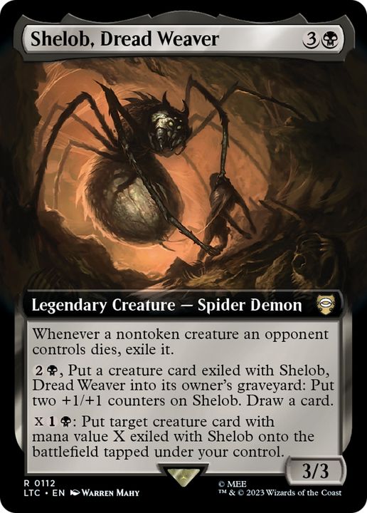 Shelob, Dread Weaver in the group Magic the Gathering / Types / Colors / Black at Proxyprinters.com (90383)