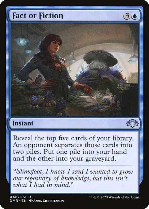 Fact or Fiction in the group Magic the Gathering / Types / Colors / Blue at Proxyprinters.com (90404)