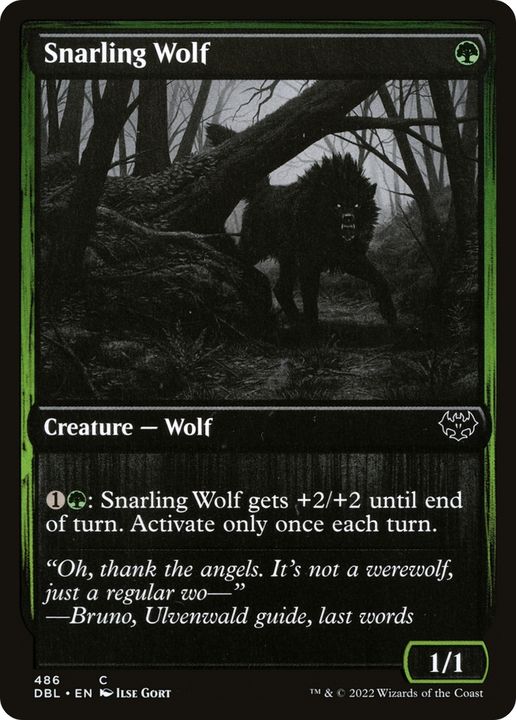 Snarling Wolf in the group Singles at Proxyprinters.com (90417)