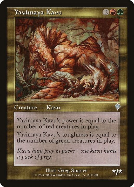 Yavimaya Kavu in the group Magic the Gathering / Types / Colors / Multicolors / G, R at Proxyprinters.com (9042)