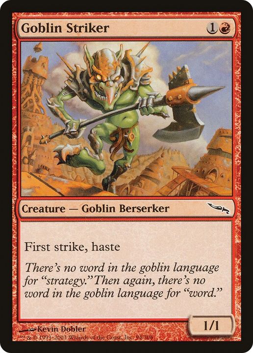 Goblin Striker in the group Magic the Gathering / Types / Colors / Red at Proxyprinters.com (90420)