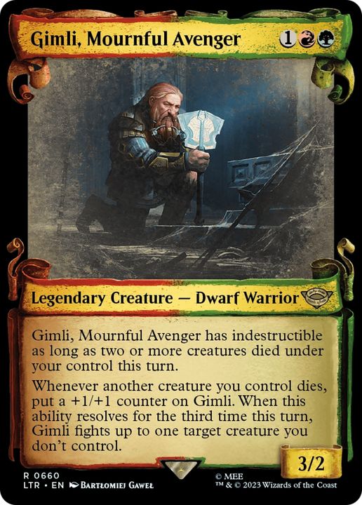 Gimli, Mournful Avenger in the group Magic the Gathering / Types / Colors / Multicolors / G, R at Proxyprinters.com (90440)