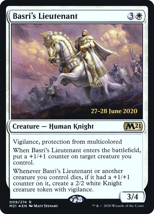 Basri's Lieutenant in the group Magic the Gathering / Types / Colors / White at Proxyprinters.com (90450)