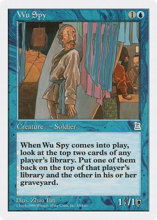 Wu Spy in the group Magic the Gathering / Types / Colors / Blue at Proxyprinters.com (90462)