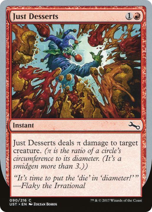 Just Desserts in the group Magic the Gathering / Types / Colors / Red at Proxyprinters.com (90558)