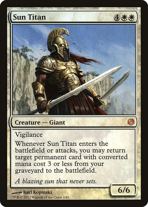 Sun Titan in the group Magic the Gathering / Types / Colors / White at Proxyprinters.com (90569)