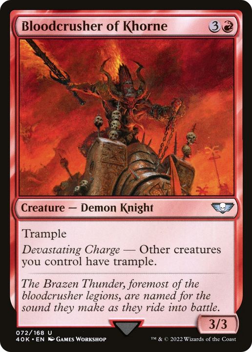 Bloodcrusher of Khorne in the group Magic the Gathering / Types / Colors / Red at Proxyprinters.com (90595)