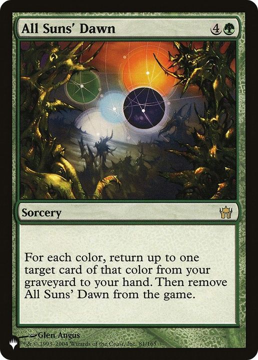 All Suns' Dawn in the group Magic the Gathering / Types / Colors / Green at Proxyprinters.com (9065)