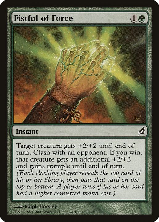 Fistful of Force in the group Magic the Gathering / Types / Colors / Green at Proxyprinters.com (90650)