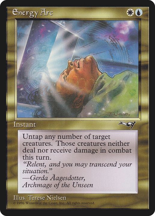 Energy Arc in the group Magic the Gathering / Types / Colors / Multicolors / U, W at Proxyprinters.com (90700)