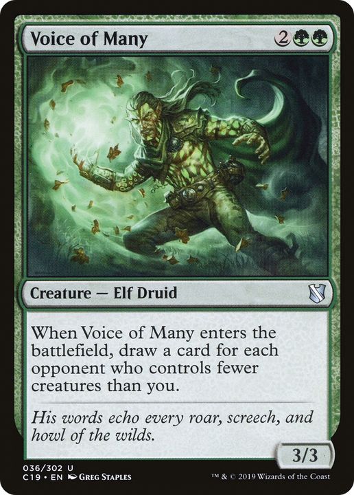 Voice of Many in the group Magic the Gathering / Types / Colors / Green at Proxyprinters.com (90707)