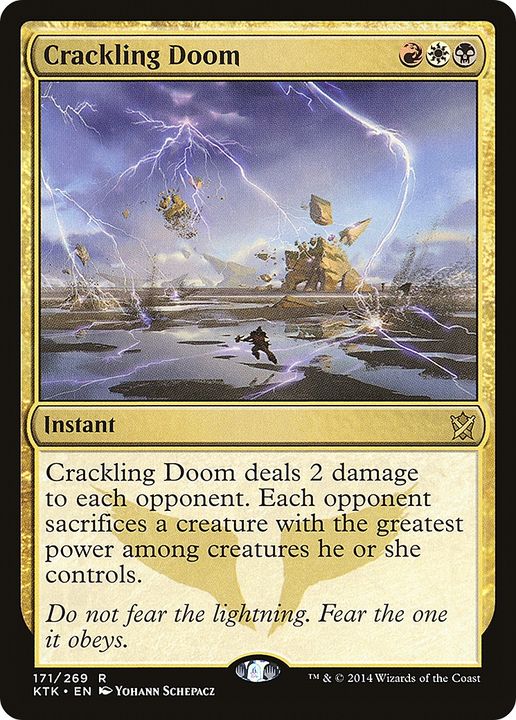 Crackling Doom in the group Magic the Gathering / Types / Colors / Multicolors / B, R, W at Proxyprinters.com (90752)