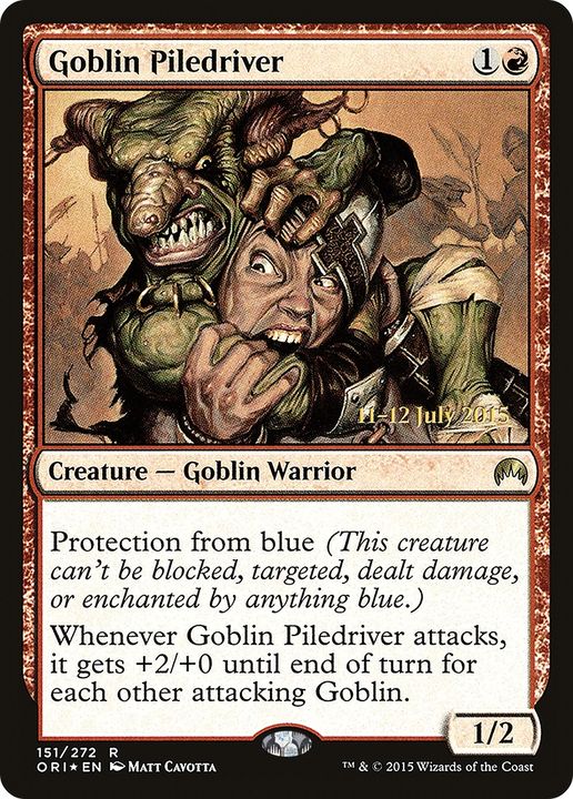 Goblin Piledriver in the group Magic the Gathering / Types / Creatures / Warrior at Proxyprinters.com (90761)