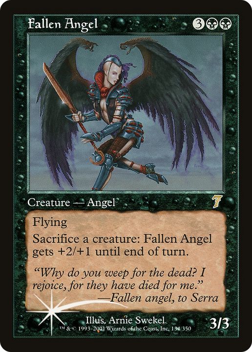 Fallen Angel in the group Magic the Gathering / Types / Colors / Black at Proxyprinters.com (90779)