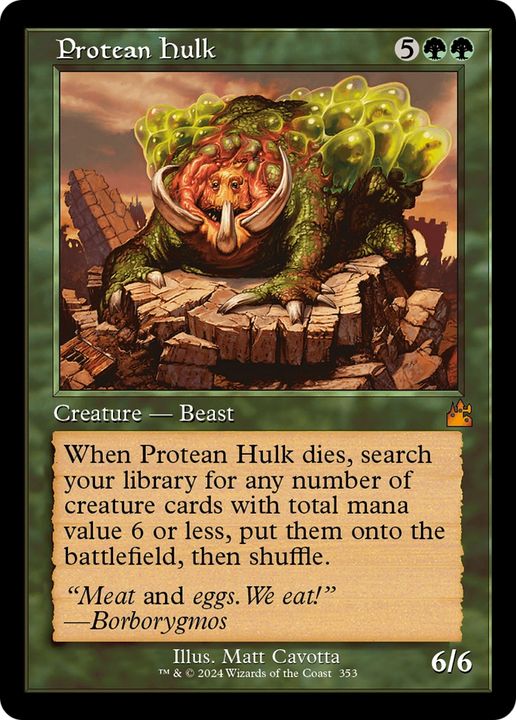 Protean Hulk in the group Magic the Gathering / Types / Colors / Green at Proxyprinters.com (90795)