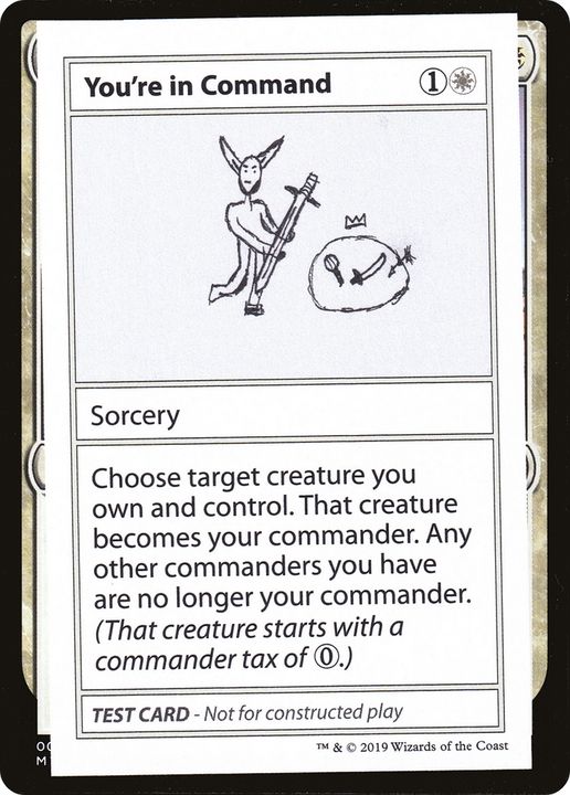 You're in Command in the group Magic the Gathering / Types / Colors / White at Proxyprinters.com (90799)