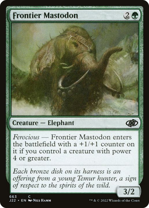 Frontier Mastodon in the group Magic the Gathering / Sets / Jumpstart 2022 at Proxyprinters.com (90819)