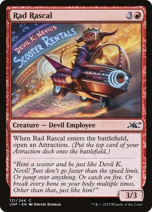 Rad Rascal in the group Magic the Gathering / Sets / Unfinity Sticker Sheets at Proxyprinters.com (9086)