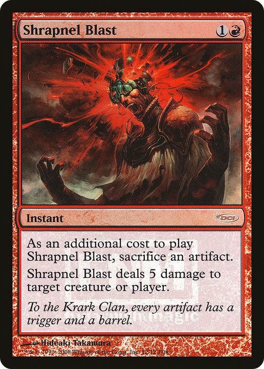 Shrapnel Blast in the group Magic the Gathering / Types / Colors / Red at Proxyprinters.com (90919)