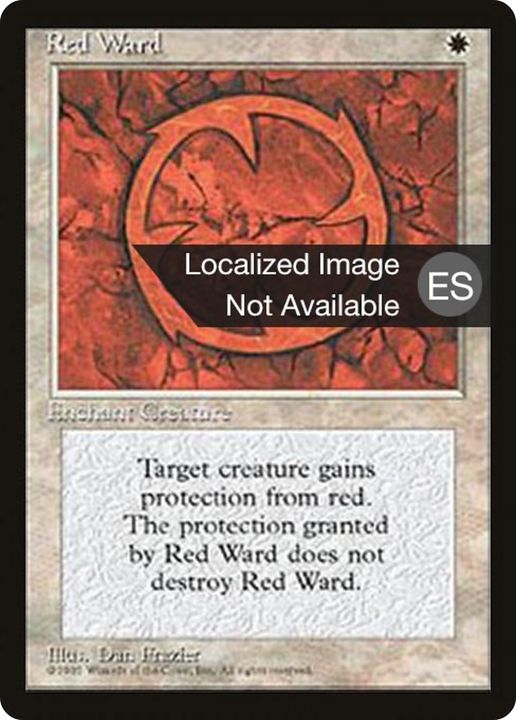 Red Ward in the group Magic the Gathering / Types / Colors / White at Proxyprinters.com (90925)