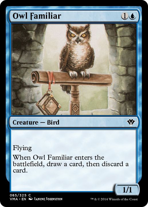 Owl Familiar in the group Magic the Gathering / Types / Colors / Blue at Proxyprinters.com (90968)