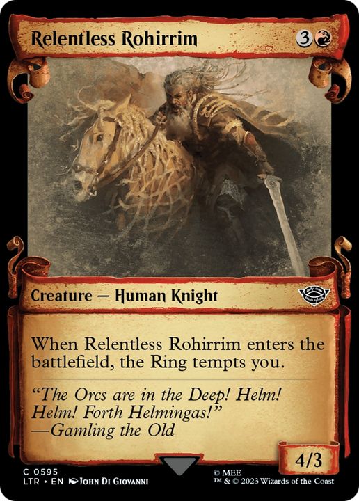 Relentless Rohirrim in the group Magic the Gathering / Types / Colors / Red at Proxyprinters.com (90999)