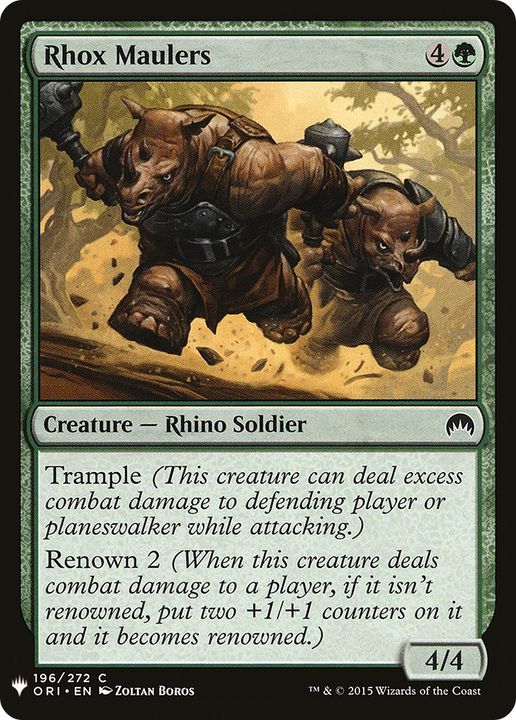 Rhox Maulers in the group Magic the Gathering / Types / Colors / Green at Proxyprinters.com (91039)