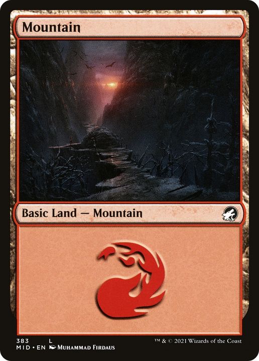 Mountain in the group Magic the Gathering / Sets / Innistrad: Midnight Hunt at Proxyprinters.com (91061)