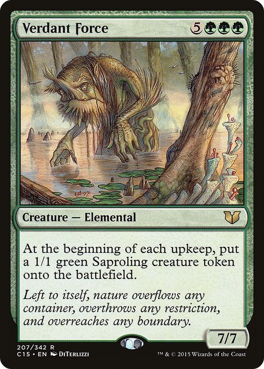 Verdant Force in the group Magic the Gathering / Types / Colors / Green at Proxyprinters.com (91069)