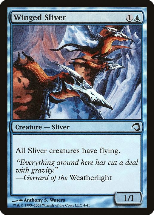 Winged Sliver in the group Magic the Gathering / Types / Colors / Blue at Proxyprinters.com (91090)