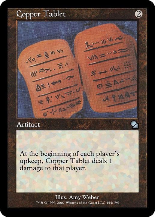 Copper Tablet in the group Magic the Gathering / Types / Artifacts / Artifact at Proxyprinters.com (91113)