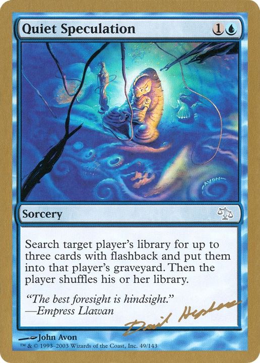 Quiet Speculation in the group Magic the Gathering / Types / Colors / Blue at Proxyprinters.com (9113)