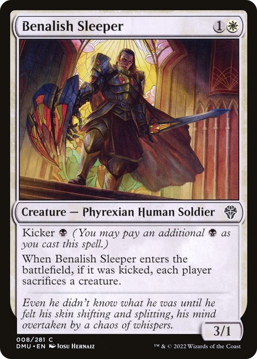 Benalish Sleeper in the group Magic the Gathering / Types / Colors / White at Proxyprinters.com (91133)