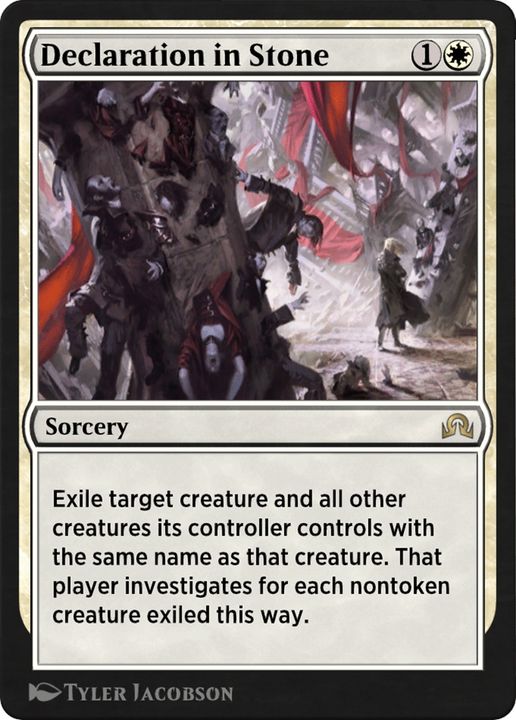 Declaration in Stone in the group Magic the Gathering / Types / Colors / White at Proxyprinters.com (91144)