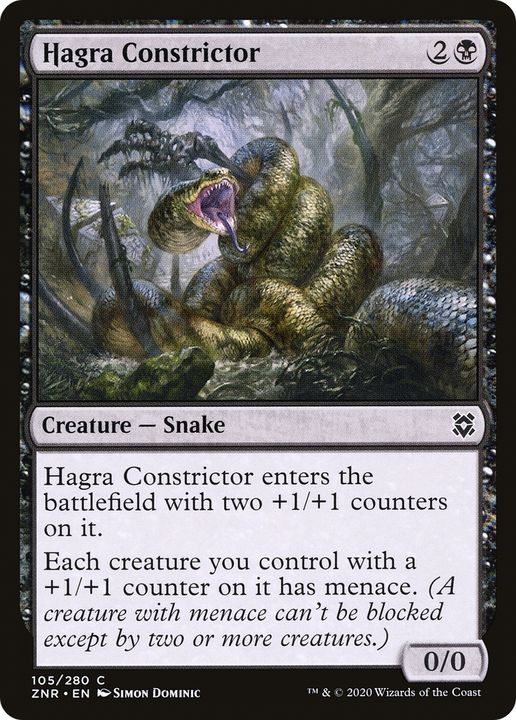 Hagra Constrictor in the group Magic the Gathering / Types / Colors / Black at Proxyprinters.com (91151)