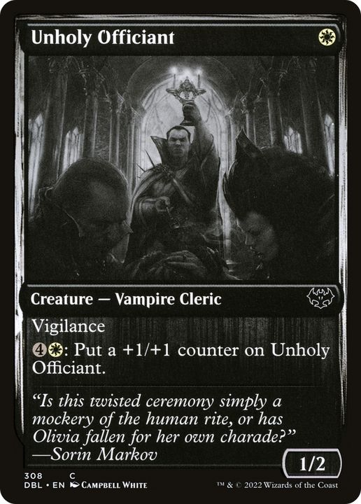 Unholy Officiant in the group Magic the Gathering / Sets / Innistrad: Double Feature at Proxyprinters.com (91155)