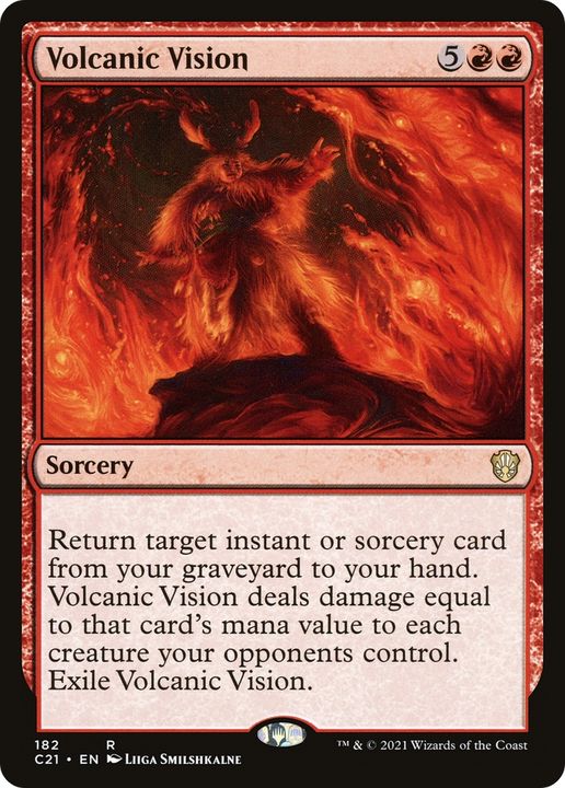 Volcanic Vision in the group Magic the Gathering / Sets / Commander 2021 at Proxyprinters.com (91157)