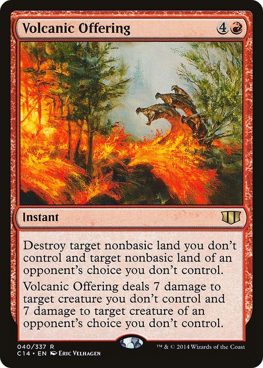 Volcanic Offering in the group Magic the Gathering / Sets / Commander 2014 at Proxyprinters.com (91167)