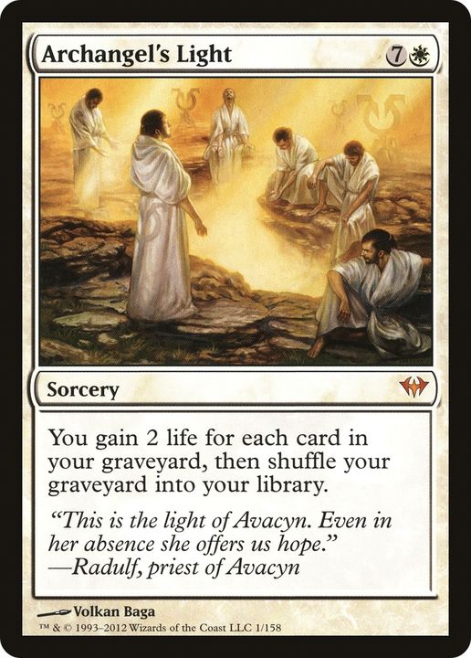 Archangel's Light in the group Magic the Gathering / Types / Colors / White at Proxyprinters.com (91197)