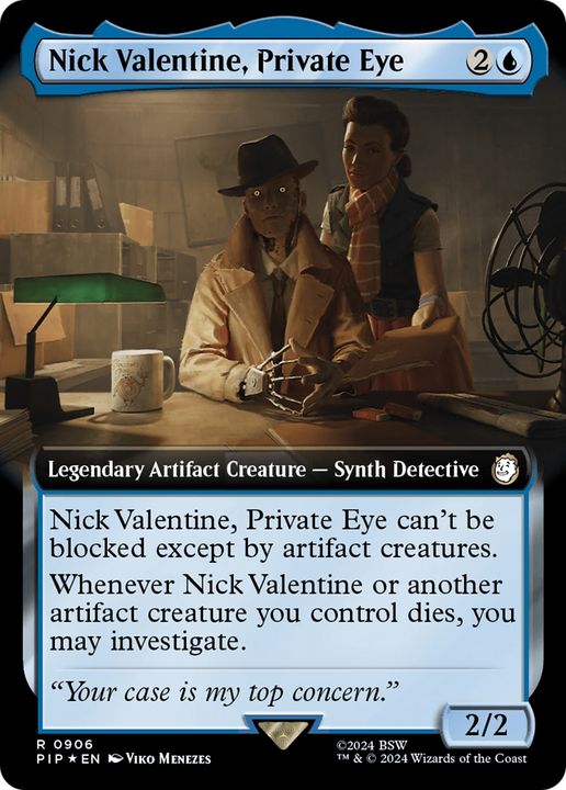 Nick Valentine, Private Eye in the group Magic the Gathering / Types / Artifacts / Legendary Artifact at Proxyprinters.com (91231)