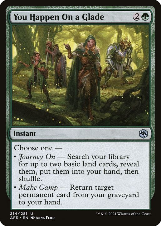 You Happen On a Glade in the group Magic the Gathering / Sets / Adventures in the Forgotten Realms at Proxyprinters.com (91235)