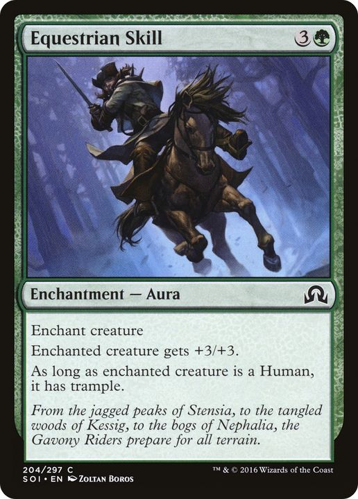 Equestrian Skill in the group Magic the Gathering / Types / Colors / Green at Proxyprinters.com (91236)