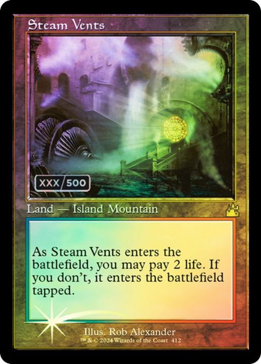 Steam Vents in the group Magic the Gathering / Types / Land / Mountain at Proxyprinters.com (91266)