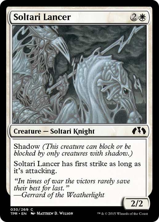 Soltari Lancer in the group Magic the Gathering / Types / Colors / White at Proxyprinters.com (91270)