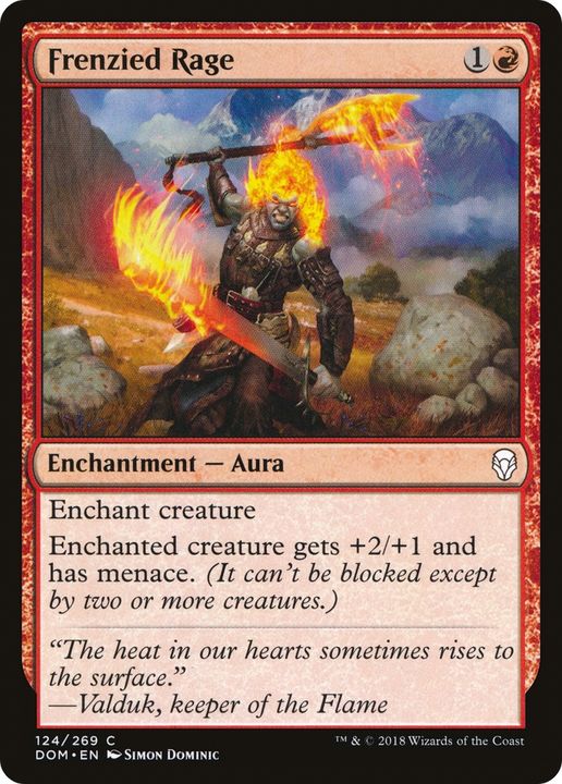 Frenzied Rage in the group Magic the Gathering / Types / Colors / Red at Proxyprinters.com (91277)