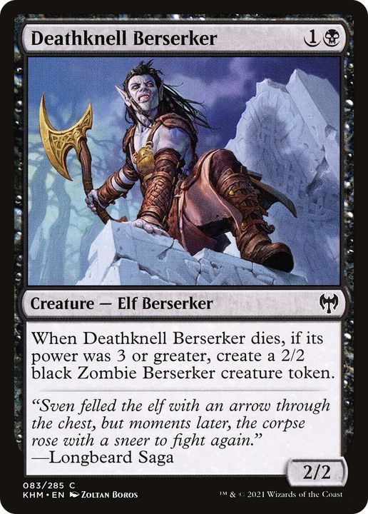 Deathknell Berserker in the group Magic the Gathering / Types / Colors / Black at Proxyprinters.com (91318)