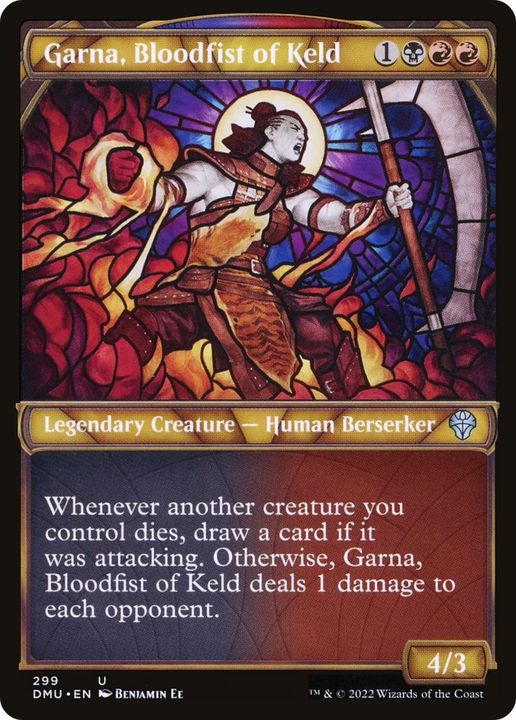 Garna, Bloodfist of Keld in the group Magic the Gathering / Types / Colors / Multicolors / B, R at Proxyprinters.com (9135)